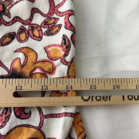 House Of Harlow 1960 Linen Blend Floral Print Sleeveless Romper Size 6 Women - Picture 12 of 12